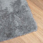 Voir la diapositive 4 : VIDAXL Tapis shaggy a poils longs NAVARRA gris argente 80x150 cm