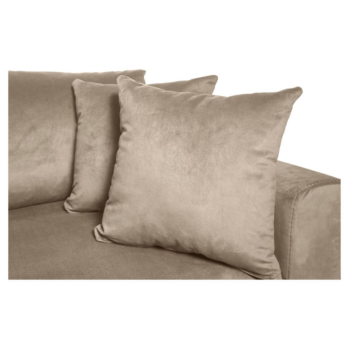 Canapé d'angle réversible convertible avec coffre en tissu ou velours GERALDINE 