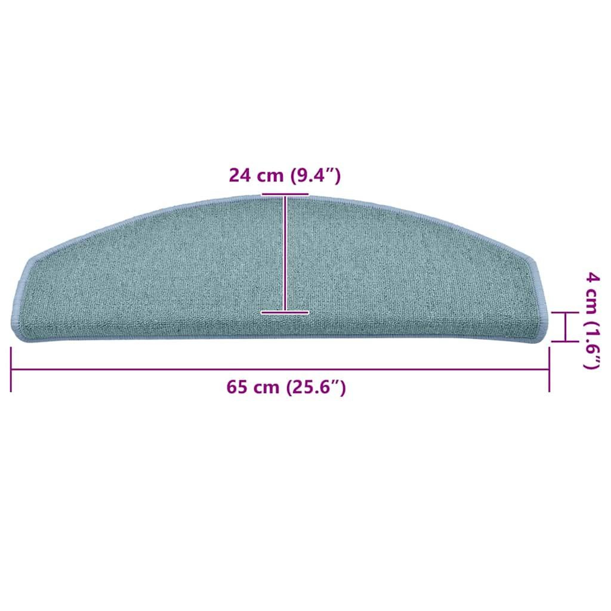 Voir la diapositive 6 : VIDAXL Tapis d'escalier 30 pcs bleu 65x24x4 cm