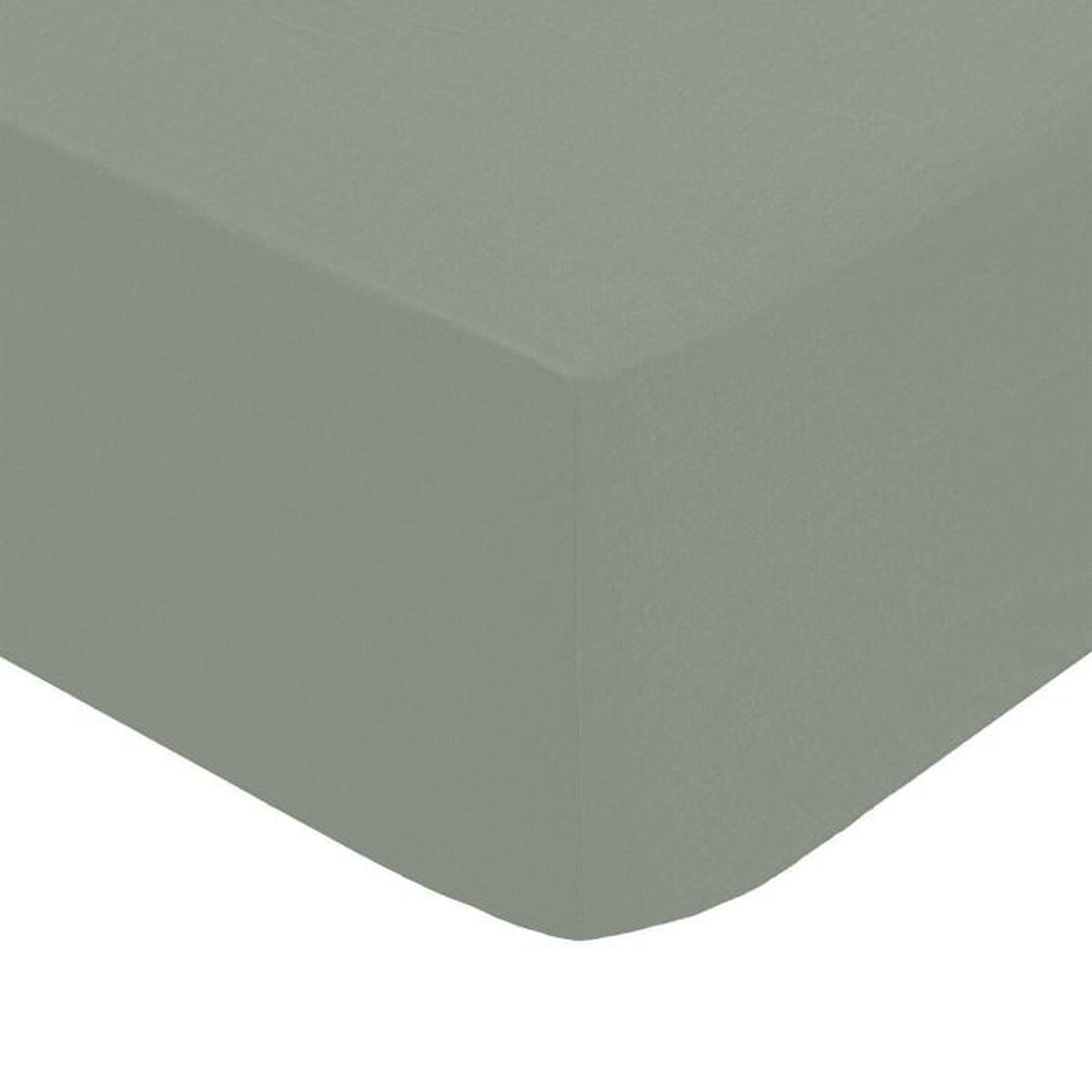 Voir la diapositive 2 : ATMOSPHERA Drap Housse 1 Personne  Percale  90x190cm Vert Tilleul