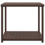 Voir la diapositive 3 : VIDAXL Table d'appoint marron 55x45x49 cm resine tressee