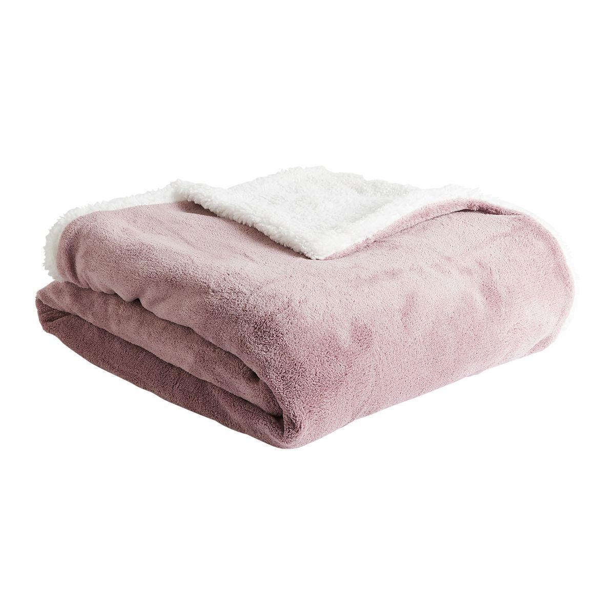 ACTUEL Couverture unie en Sherpa 