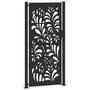 Voir la diapositive 2 : VIDAXL Portail de jardin noir 105x205 cm acier conception de vagues