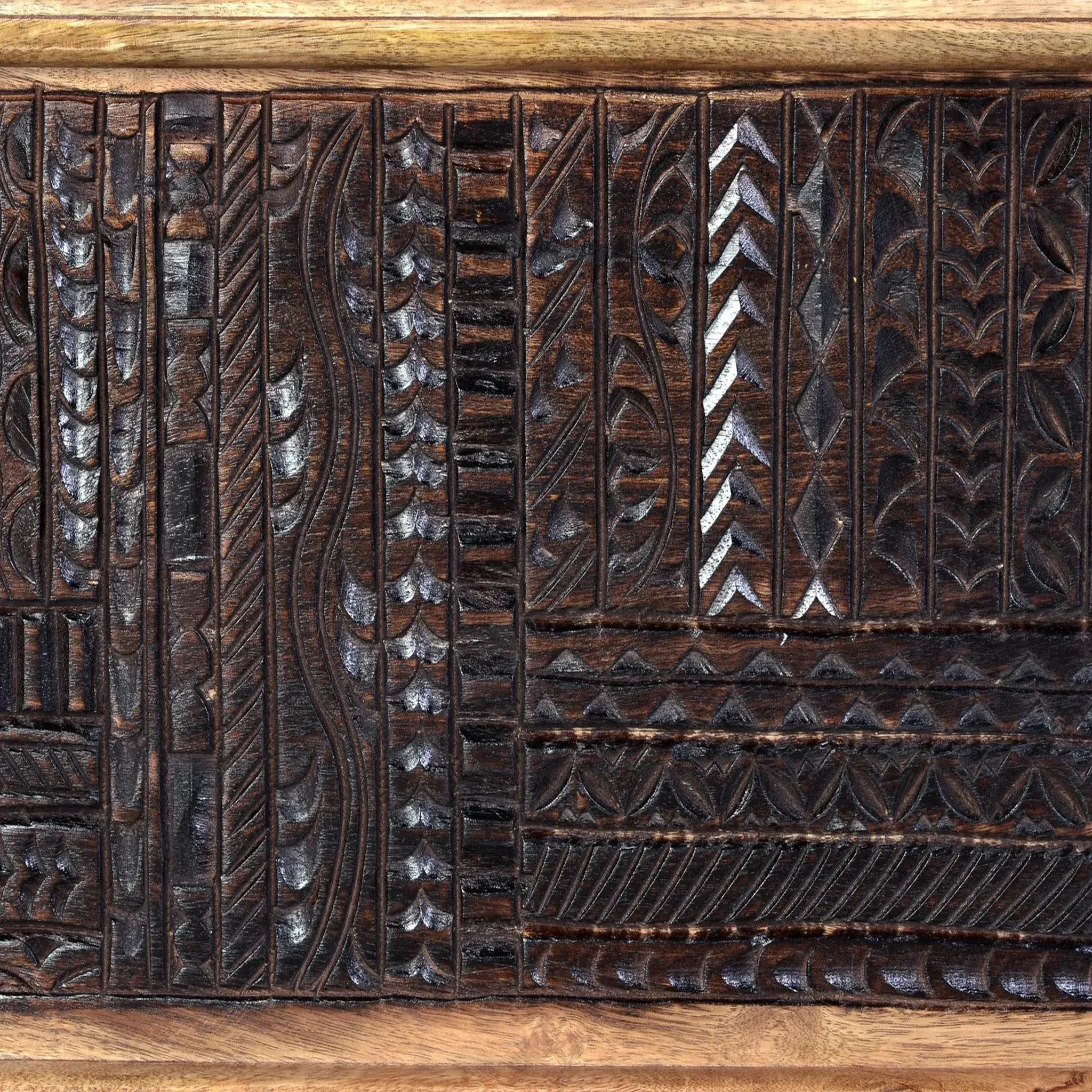 Voir la diapositive 3 : GINER Y COLOMER SL Coffre en bois de manguier 116 cm style ethnique colonial