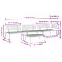 Voir la diapositive 6 : VIDAXL Salon palette de jardin 4 pcs bois d'acacia massif