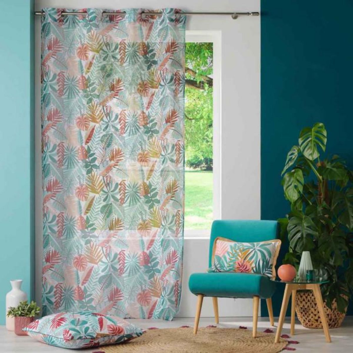 Paris Prix Rideau Voilage à Œillets  Jacala  140x240cm Blanc