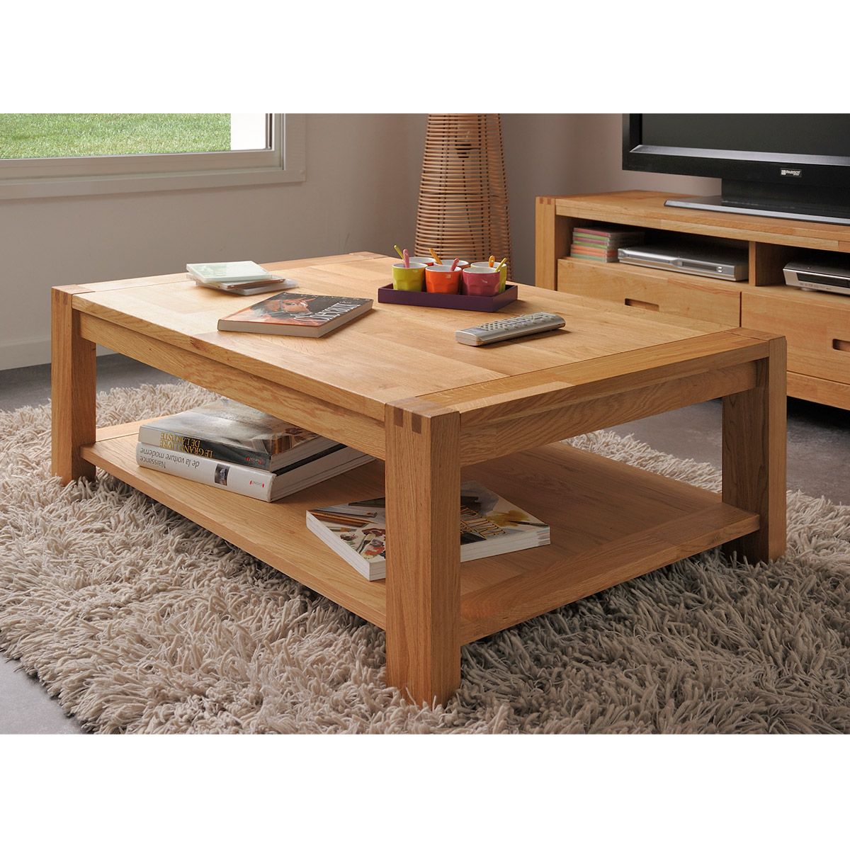 Table basse NATHAN chêne L105cm