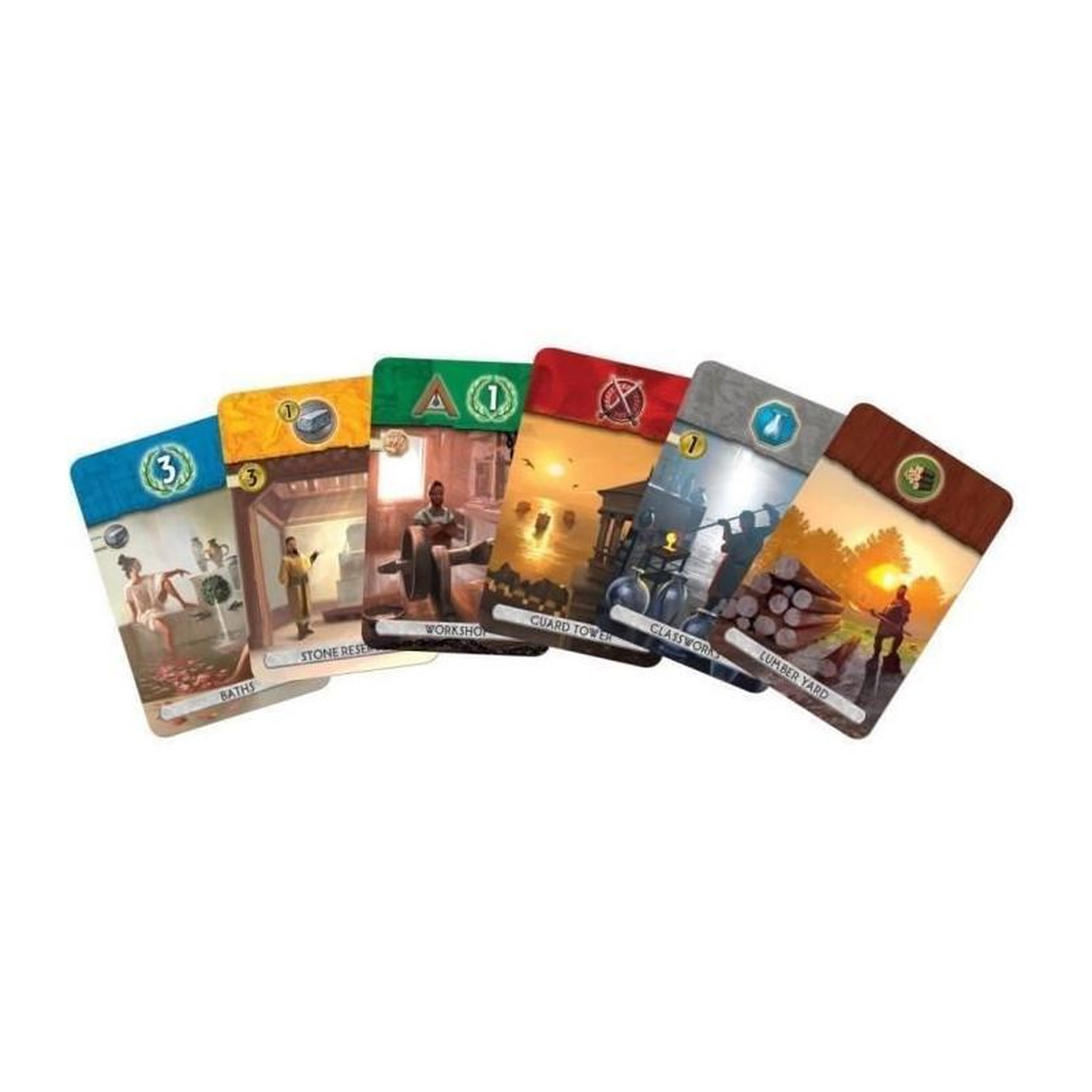 Voir la diapositive 4 : Asmodee 7 wonders Duel Jeu de civilisation
