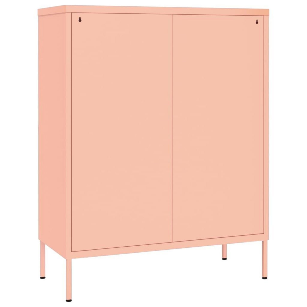 VIDAXL Armoire a tiroirs Rose 80x35x101,5 cm Acier