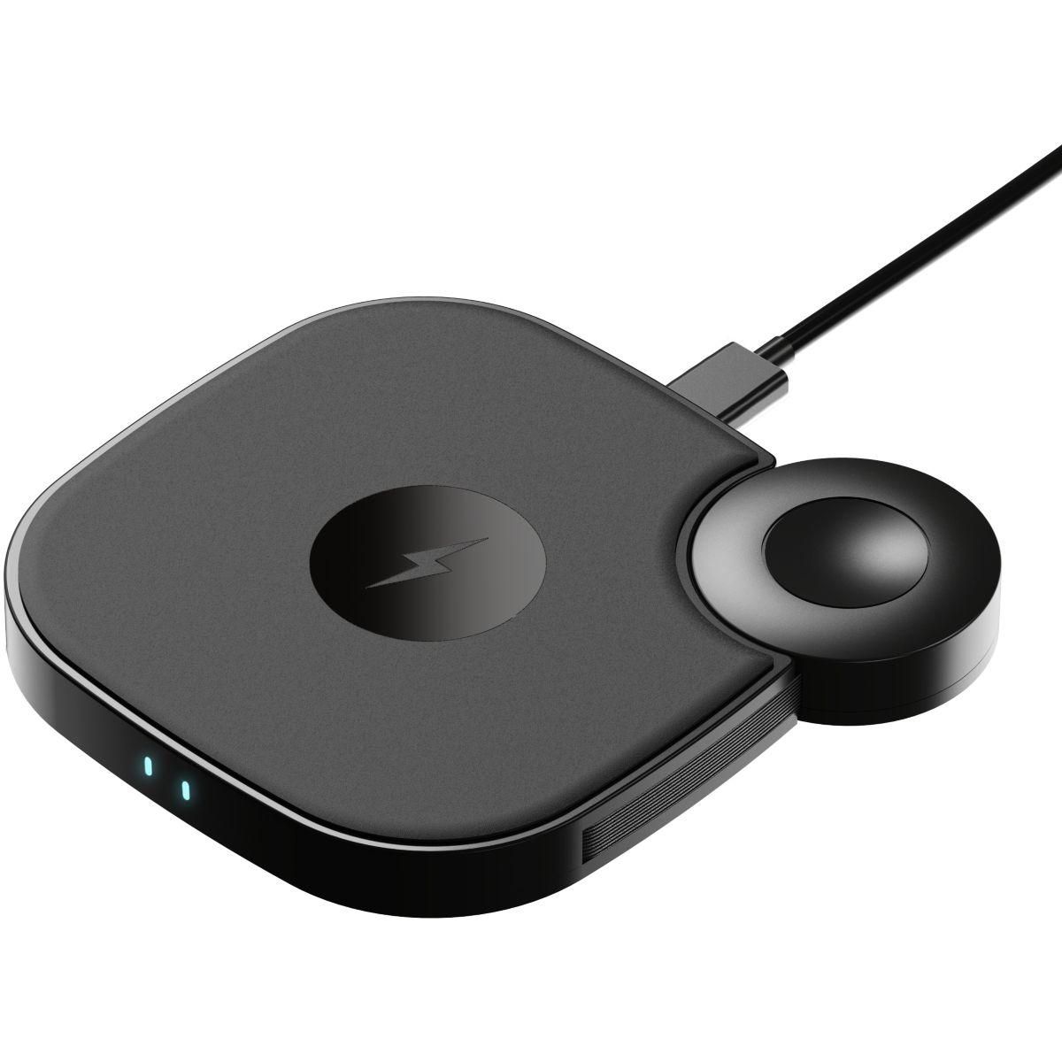 X-moove Chargeur induction pad sans fil 2 en 1