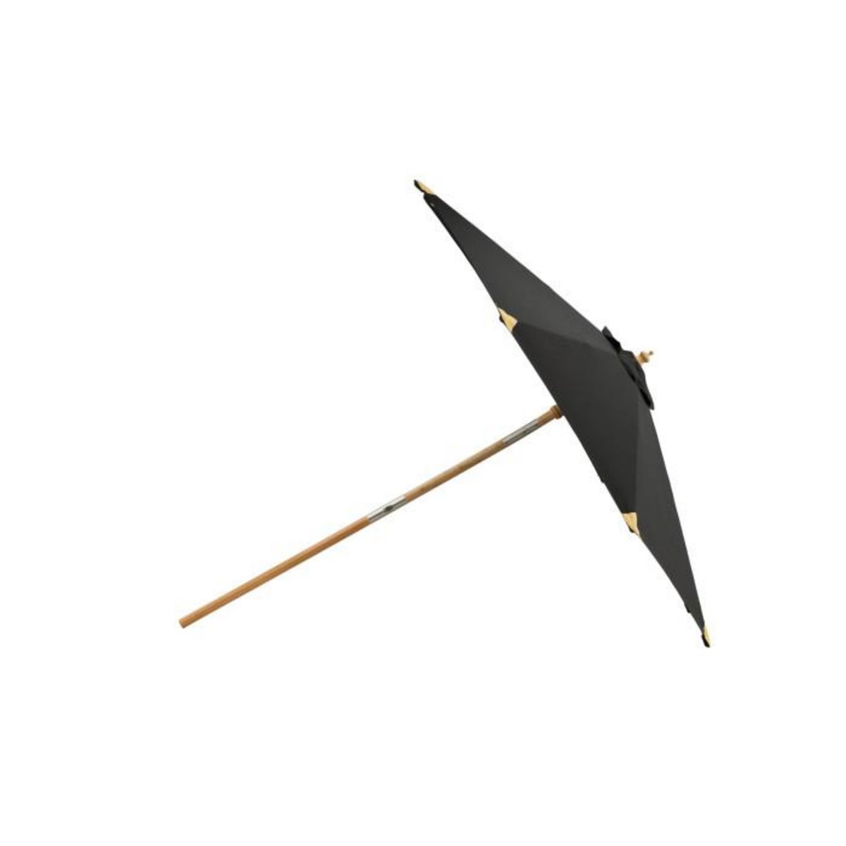 Paris Prix Parasol en Bois  Cerox  270cm Noir