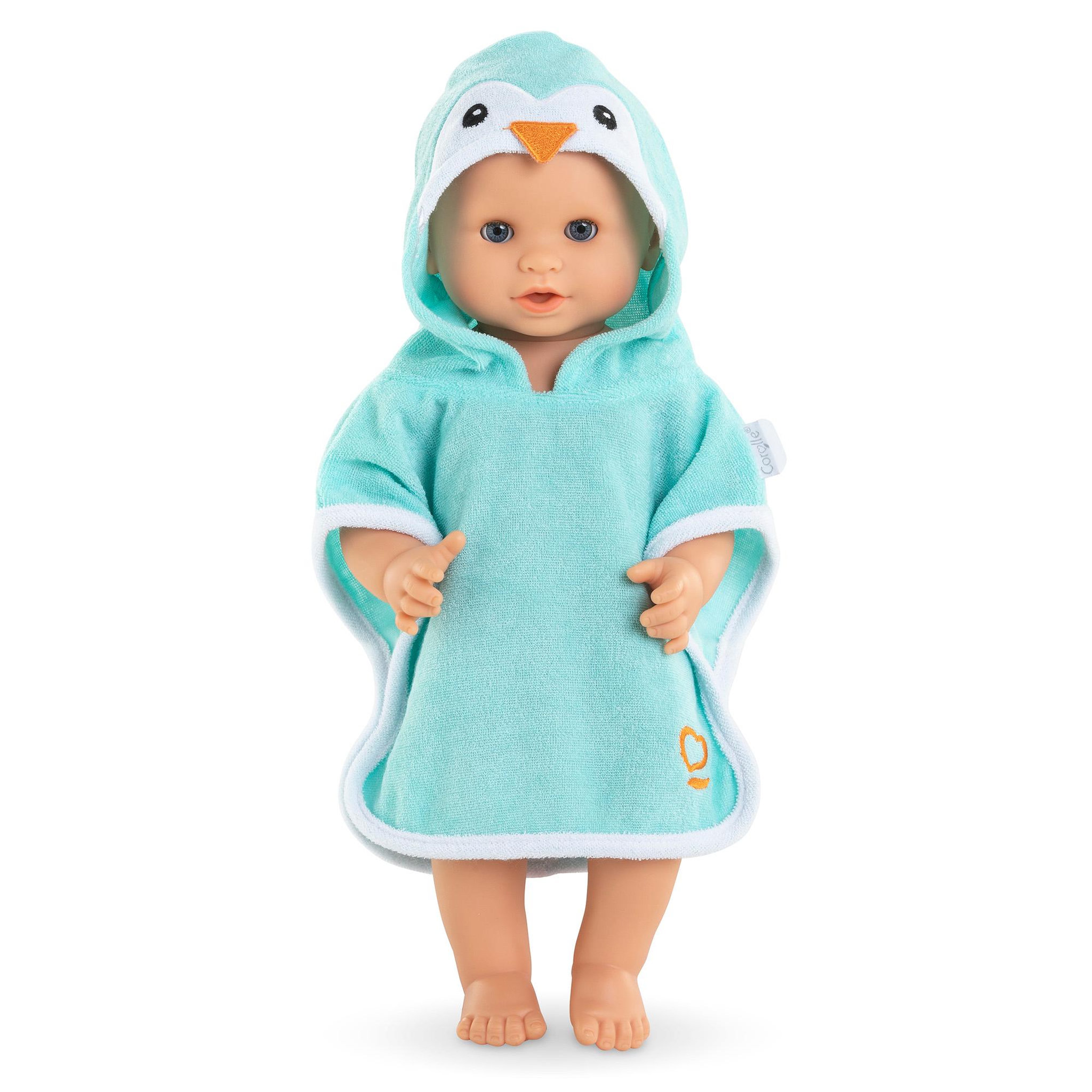 Voir la diapositive 2 : Corolle Cape de Bain Pingouin pour poupon 36 cm