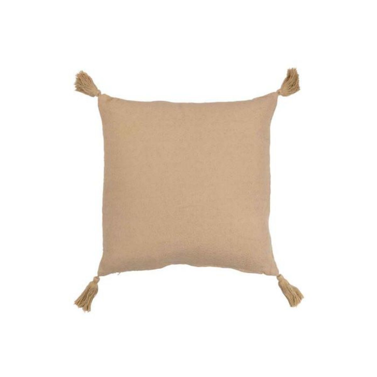 Paris Prix Coussin Déco  Fleur Floches  43x43cm Beige