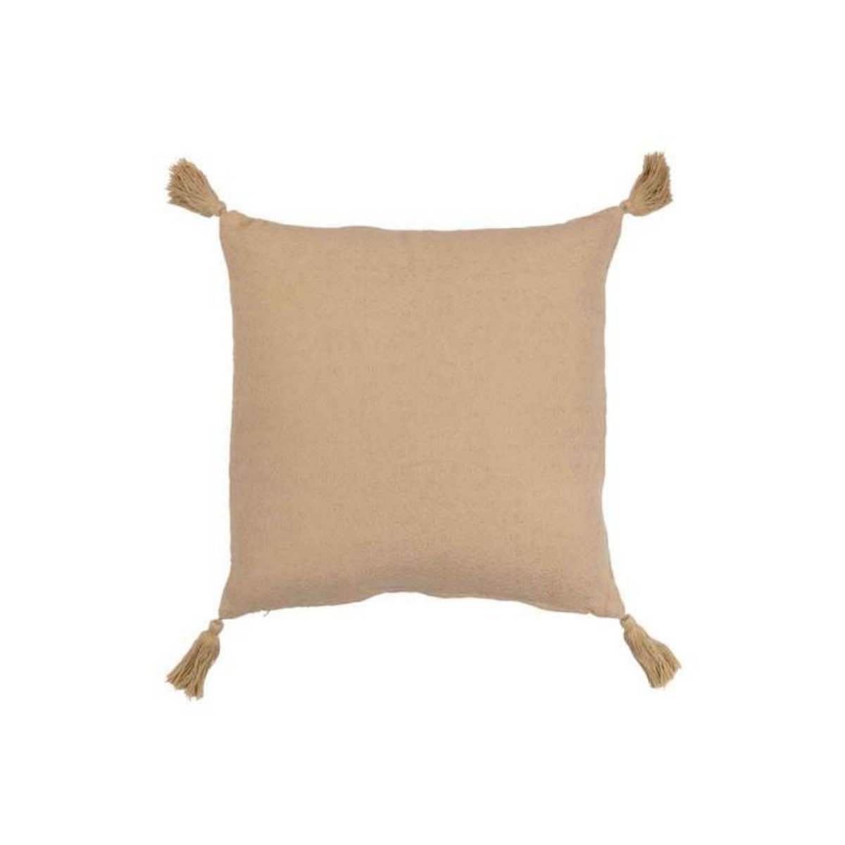Paris Prix Coussin Déco  Fleur Floches  43x43cm Beige
