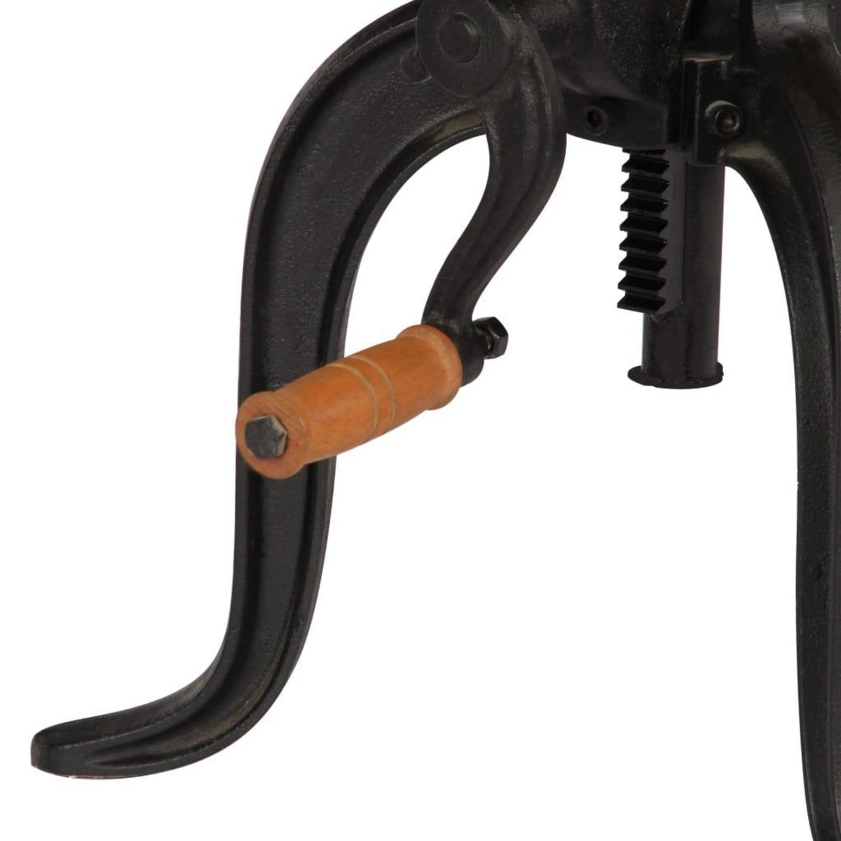 VIDAXL Table d'appoint 45x (45-62) cm Bois de manguier massif et fonte