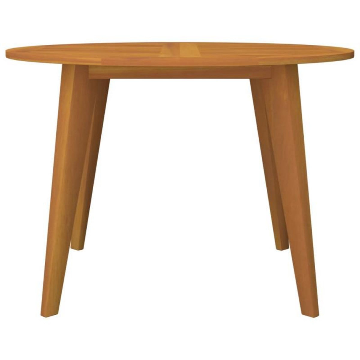 VIDAXL Table de jardin Ø110x75 cm Bois d acacia solide