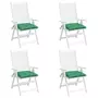 VIDAXL Coussins de chaise 4 pcs vert 50x50x7 cm tissu oxford