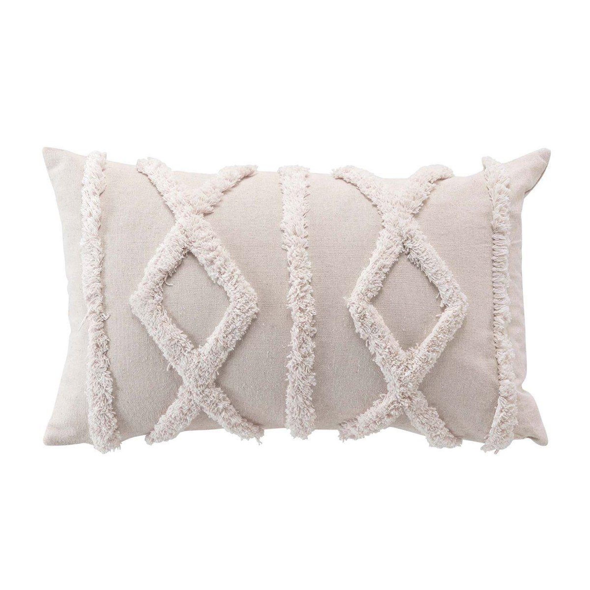 Douceur d'Intérieur Coussin déco  safira  30x50cm naturel