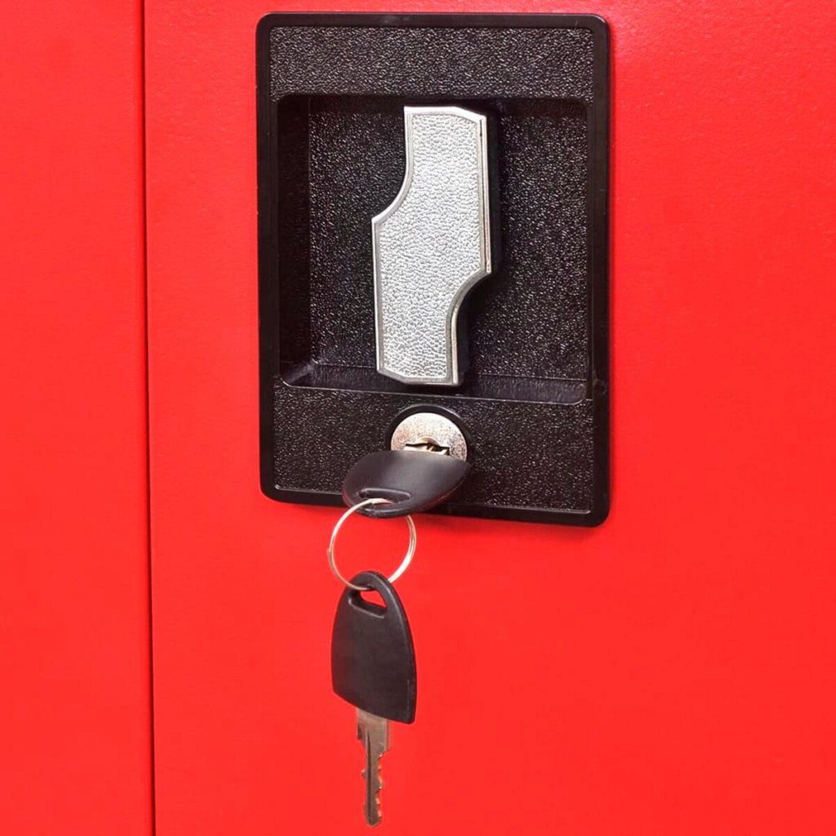 VIDAXL Armoire avec coffre a outils Acier 90x40x180 cm Rouge et noir