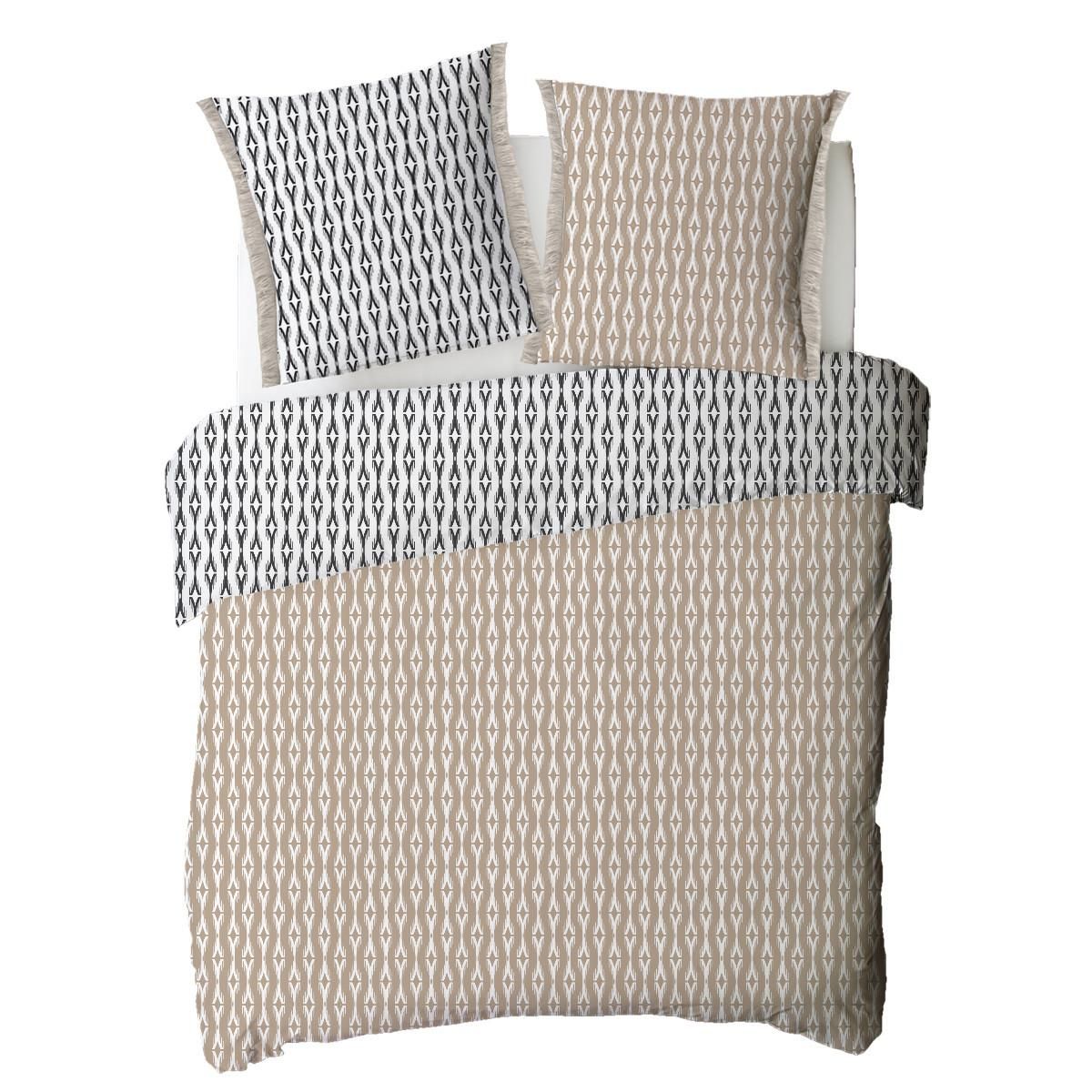 FUTURE HOME Parure de lit 2 personnes ethnique réversible