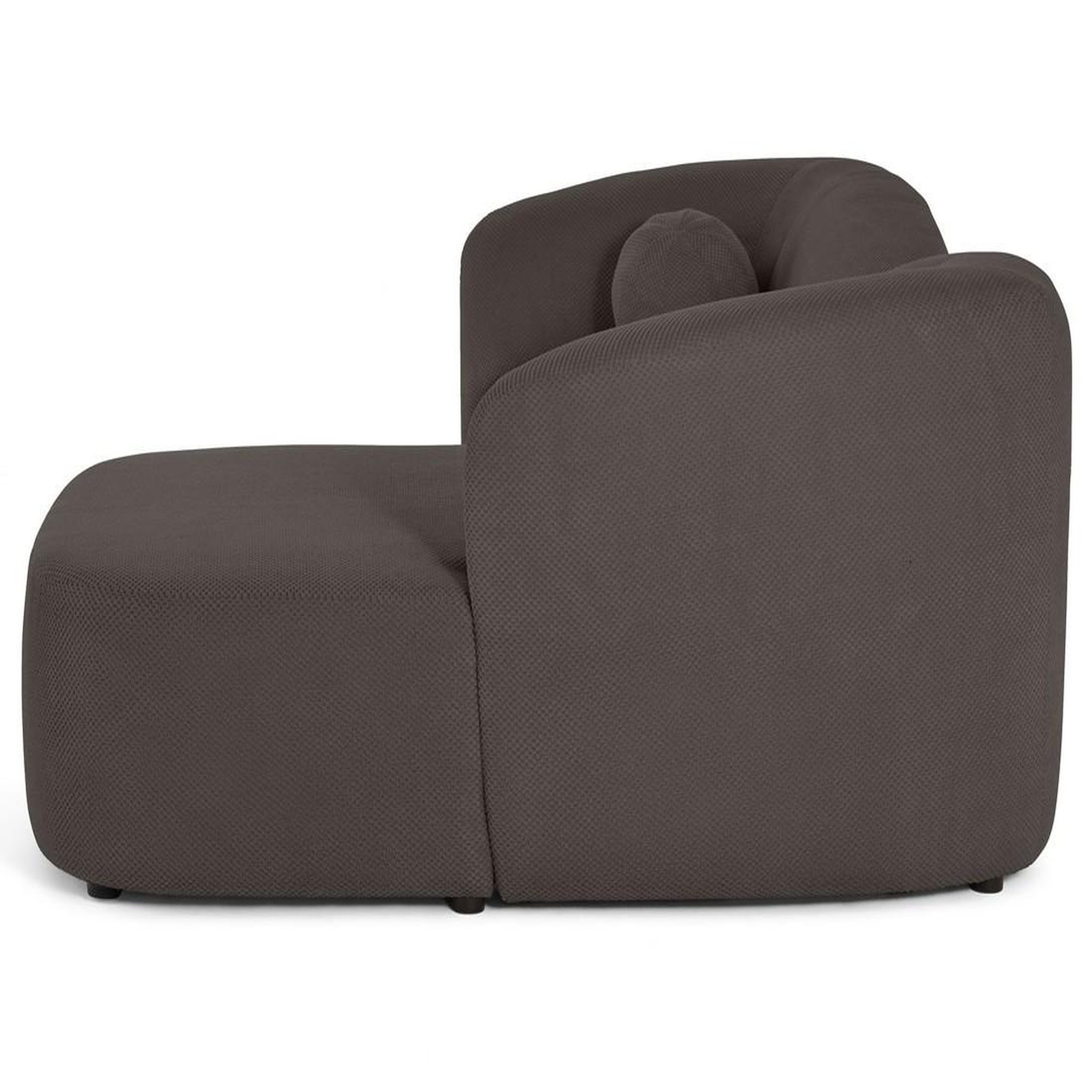 Voir la diapositive 4 : LISA DESIGN Charles - canapé d'angle droit 4 places en velours texturé