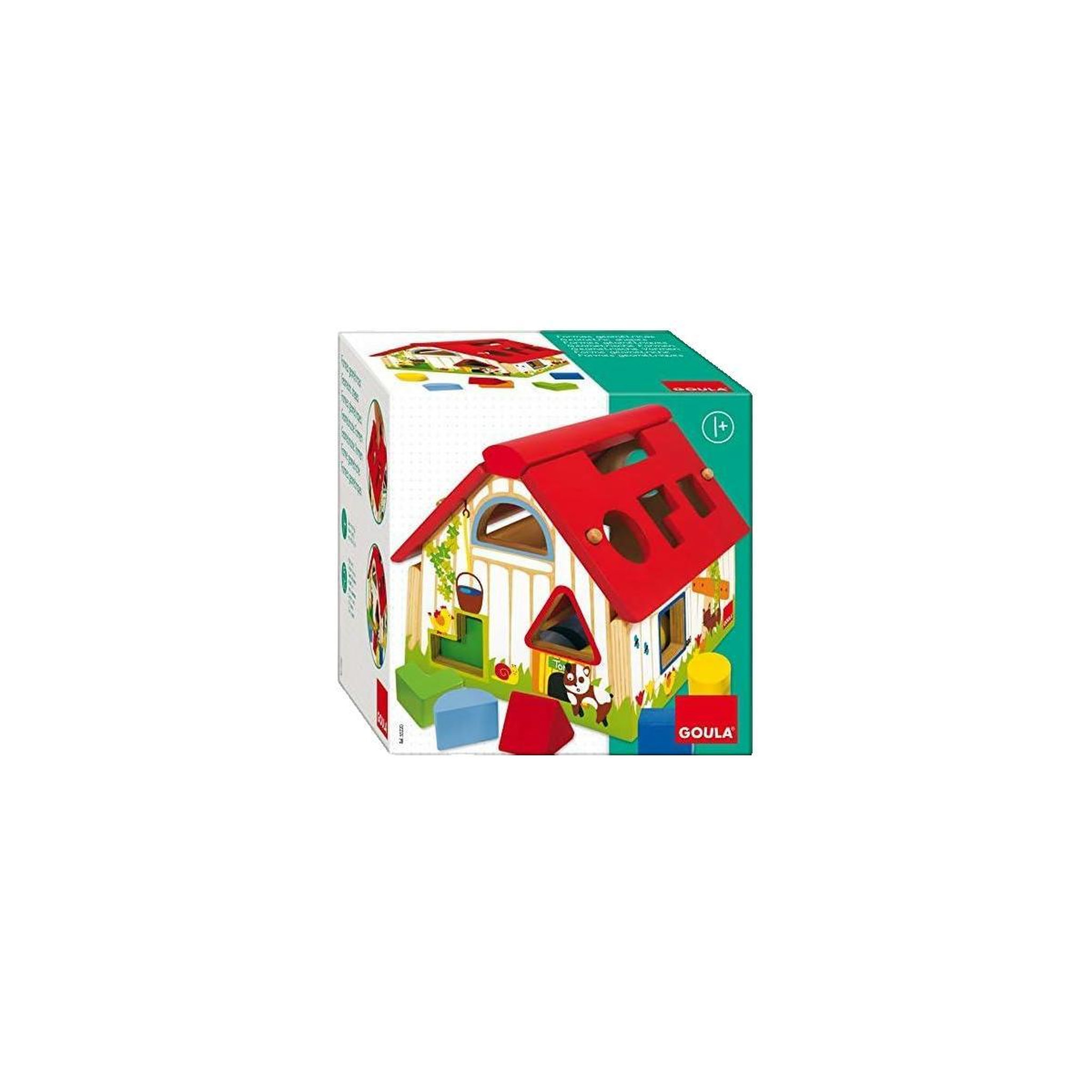 Goula Jeu d'éveil Goula Maison boîte à forme colorée