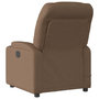 Voir la diapositive 4 : VIDAXL Fauteuil inclinable de massage electrique marron tissu