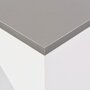 VIDAXL Table de bar avec tablette amovible Blanc 138x39x110 cm