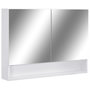 Voir la diapositive 2 : VIDAXL Armoire a miroir de salle de bain LED Blanc 80x15x60 cm MDF