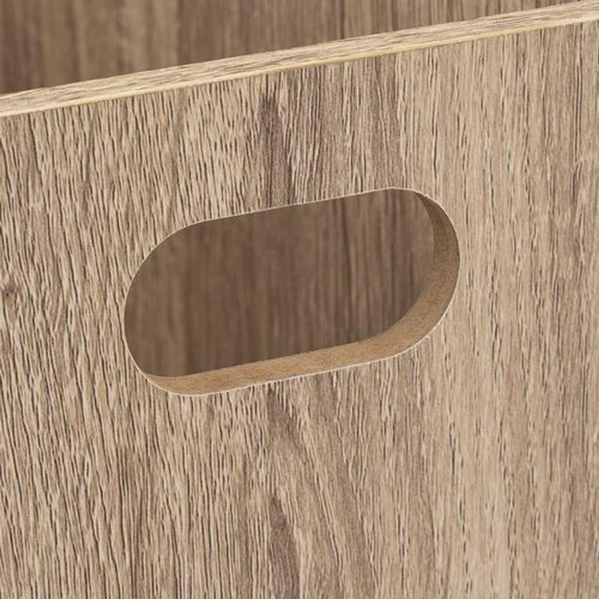 TOILINUX Lot de 2 Boîtes de rangement rectangulaire en MDF