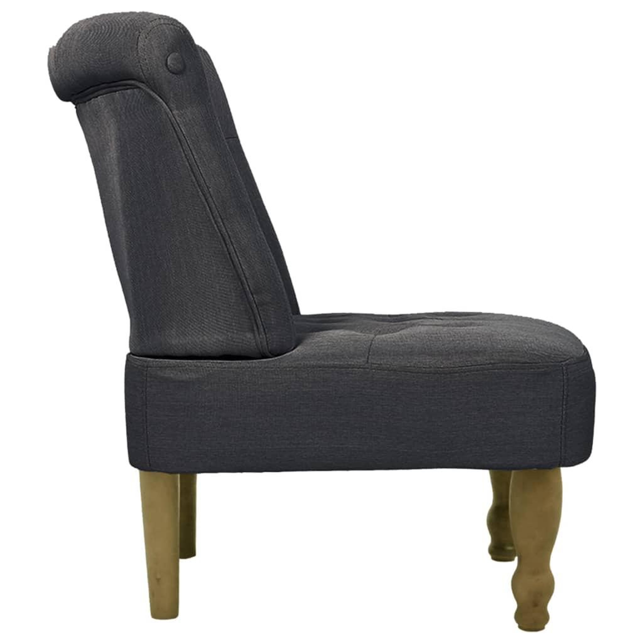 Voir la diapositive 5 : VIDAXL Chaises en style français lot de 2 gris tissu