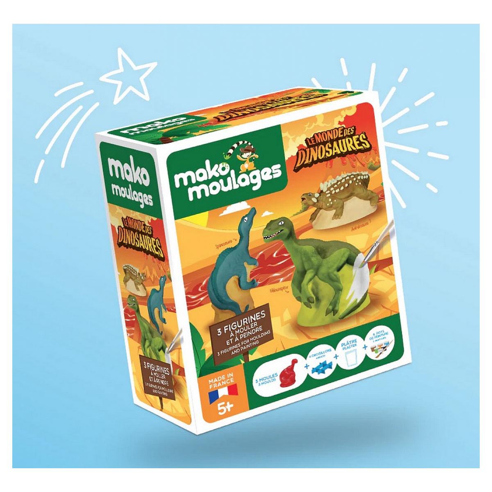 Mako Creations Mako coffret 3 dinosaures