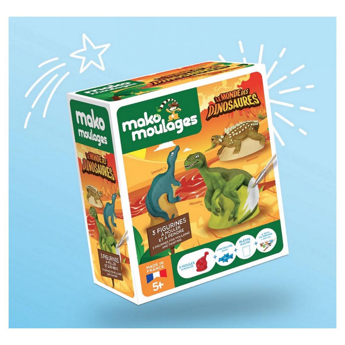 Mako Creations Mako coffret 3 dinosaures