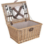 Aubry gaspard Panier pique-nique avec 4 assiettes + couverts - ppi1130c