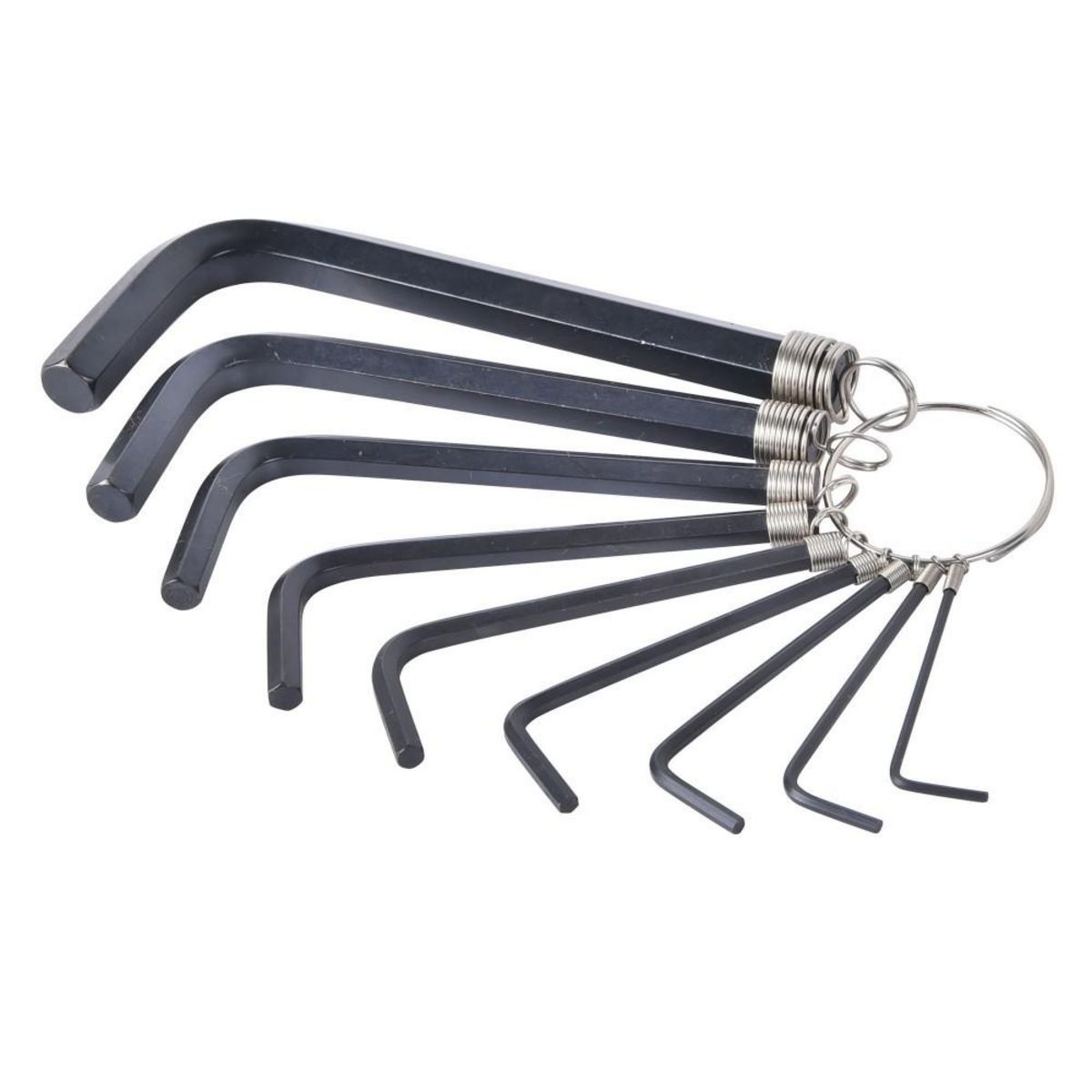 CENTRALE BRICO Jeu de 9 clés 6 pans contre-coudée, 1.5 à 10 mm