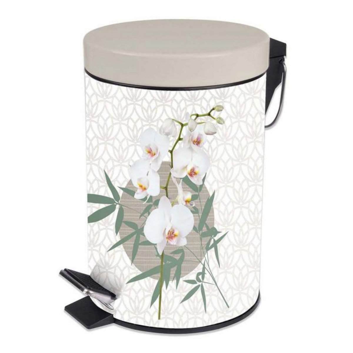 Paris Prix Poubelle à Pédale Imprimée  Azia  3L Naturel