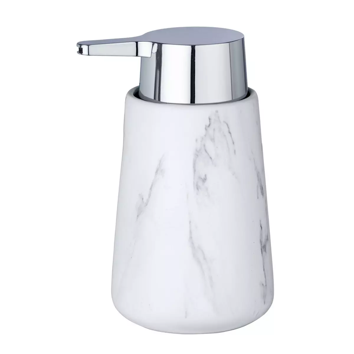 Wenko Distributeur de savon effet marbre Adrada - Blanc