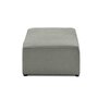 Voir la diapositive 4 : BEST MOBILIER Topaze - pouf - en tissu velours relief