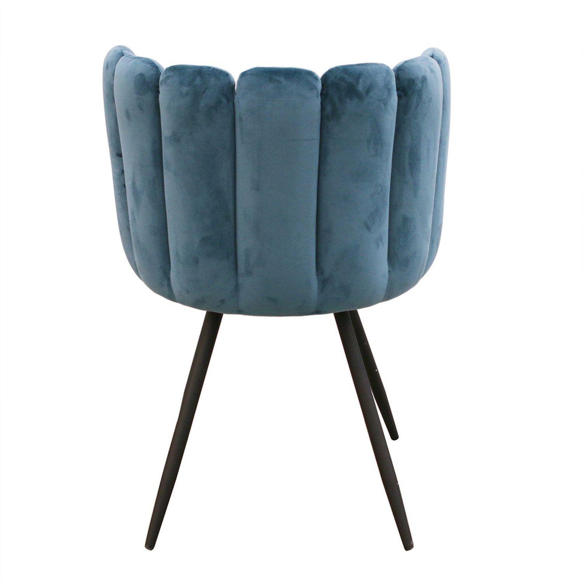 Voir la diapositive 4 : The Home Deco Factory Chaise design effet velours ariel