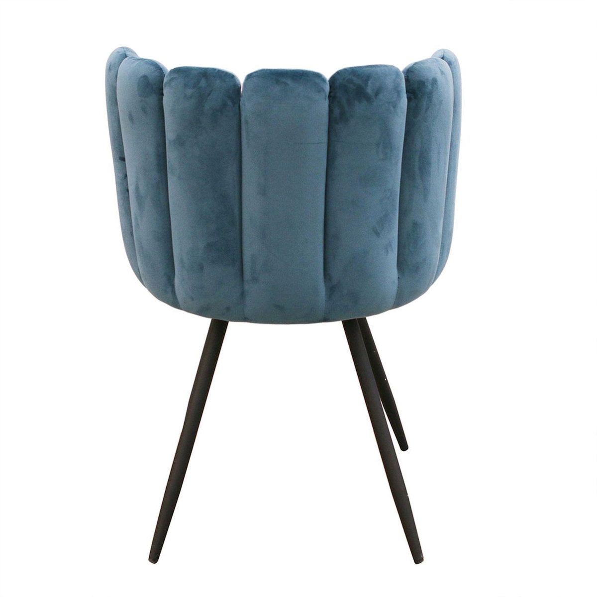 The Home Deco Factory Chaise design effet velours Ariel