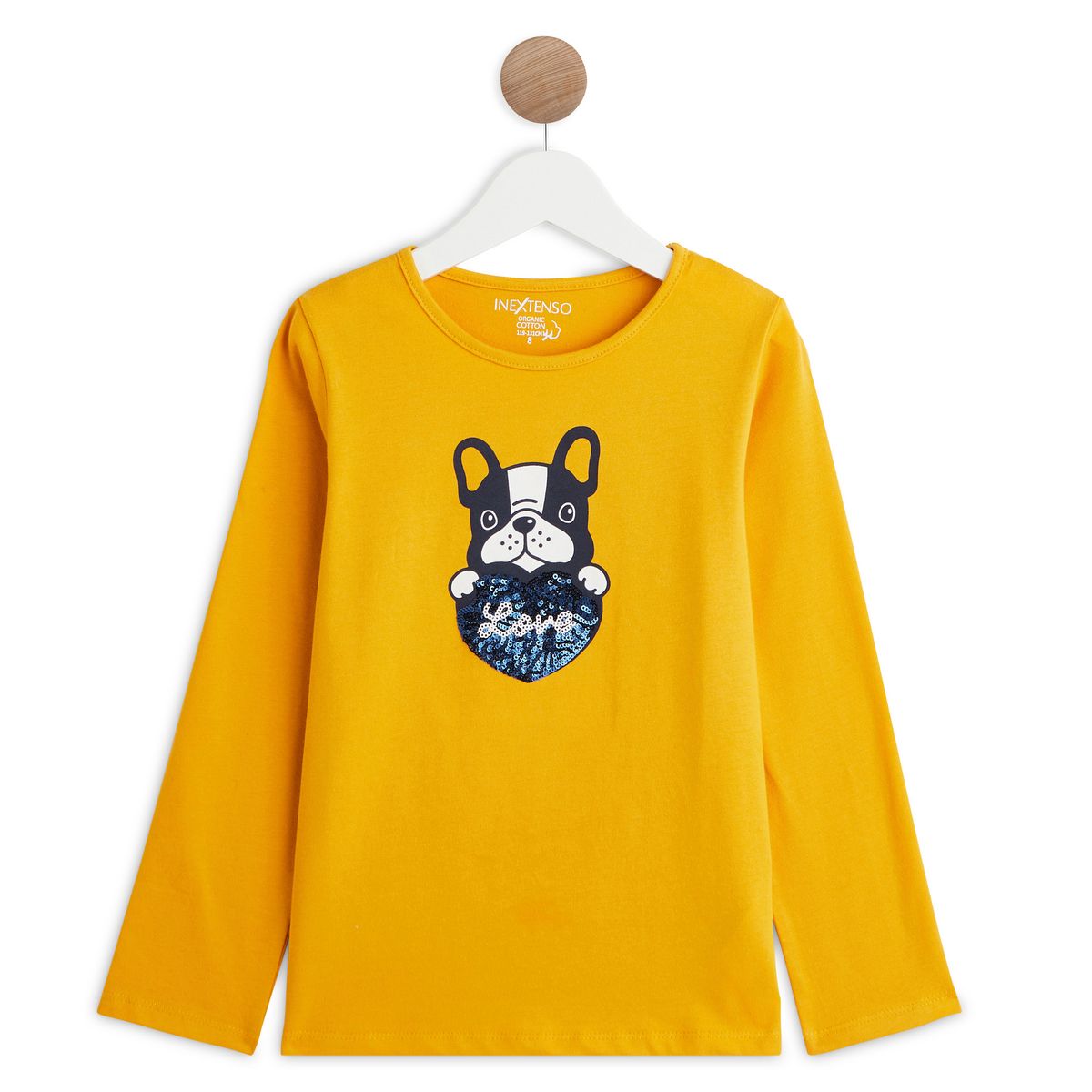 IN EXTENSO T-shirt manches longues chien fille