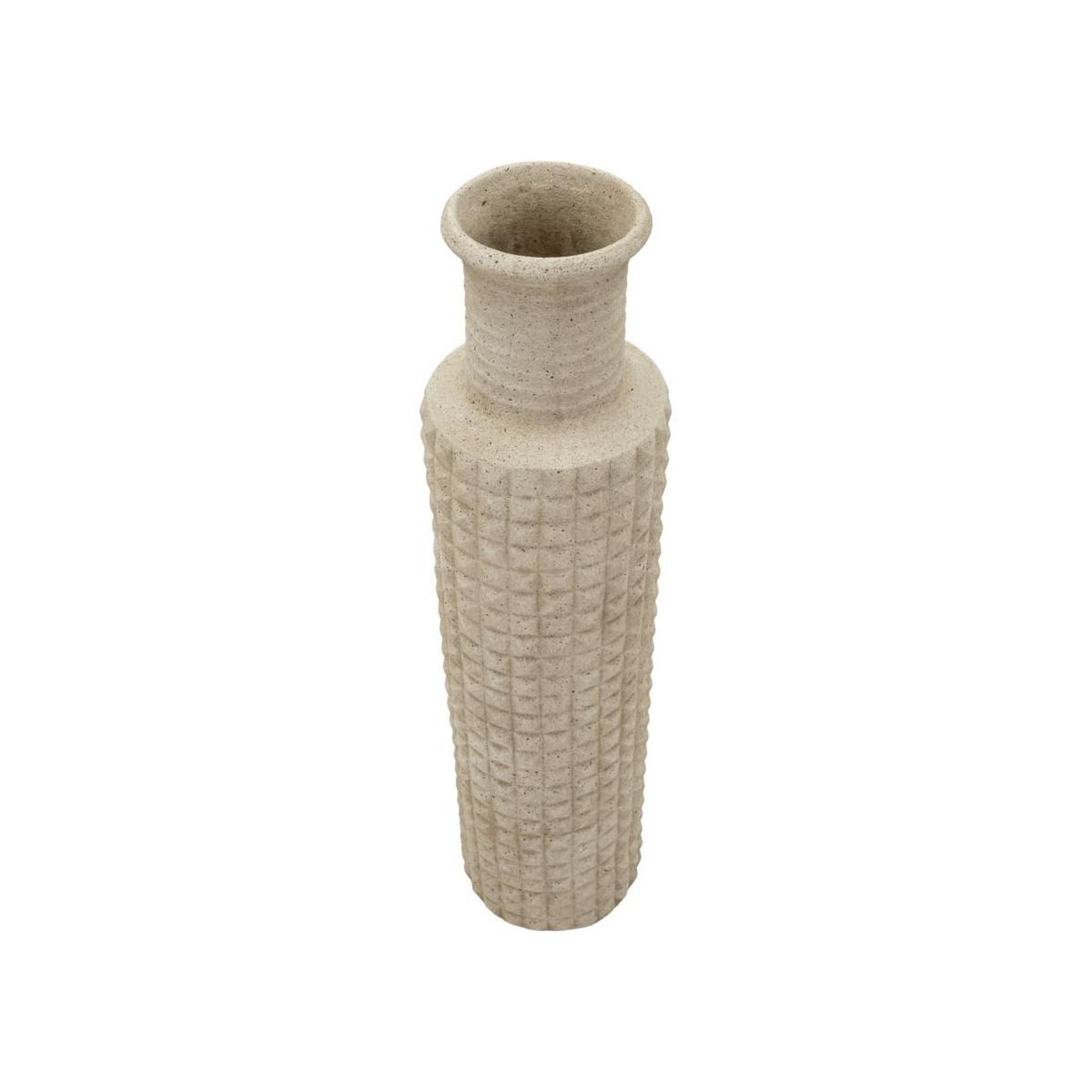 Voir la diapositive 2 : Paris Prix Vase design effet sable  sand  97cm beige
