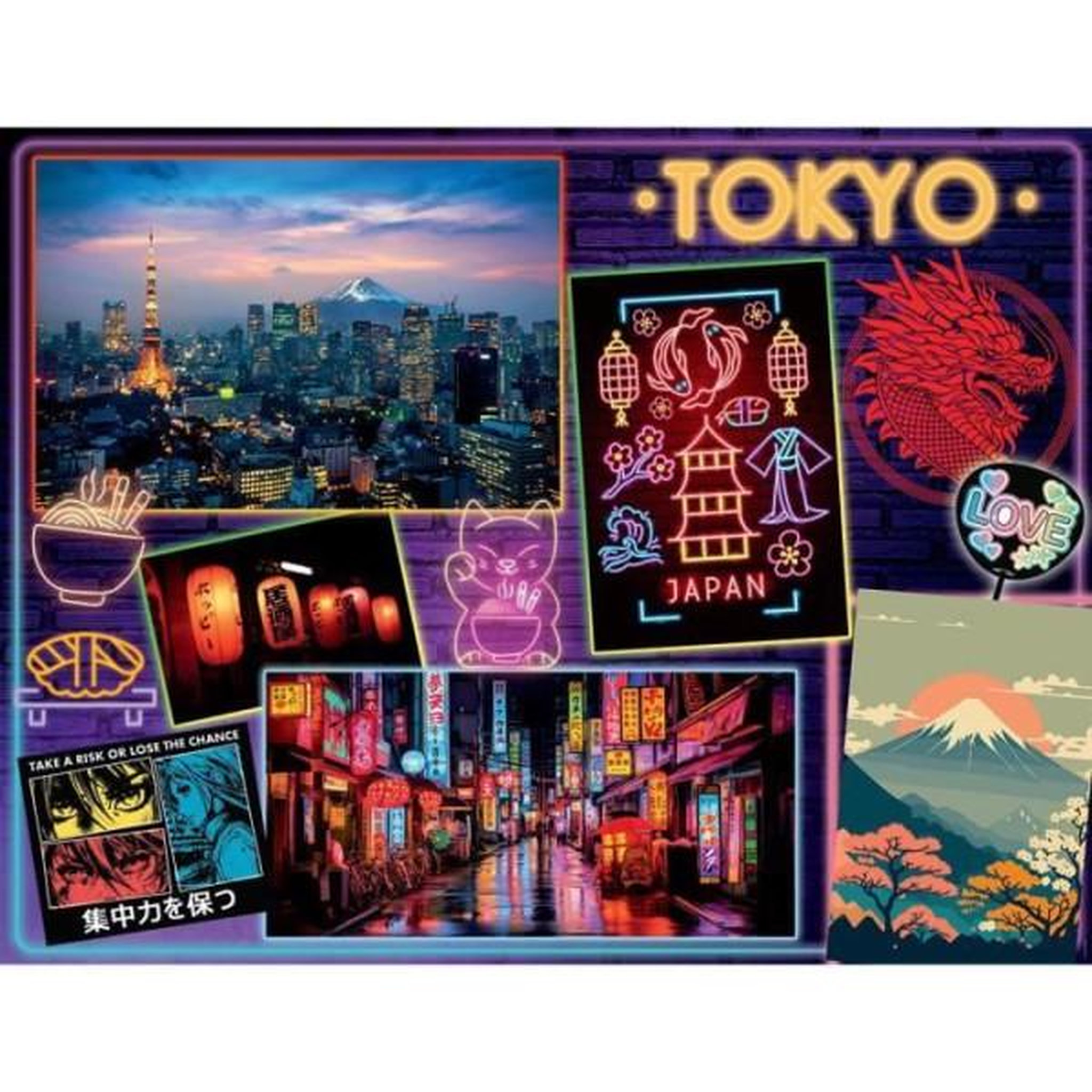 Voir la diapositive 2 : RAVENSBURGER Puzzle 2000 pieces découverte de tokyo, nathan, 12001091, a partir de 14 ans