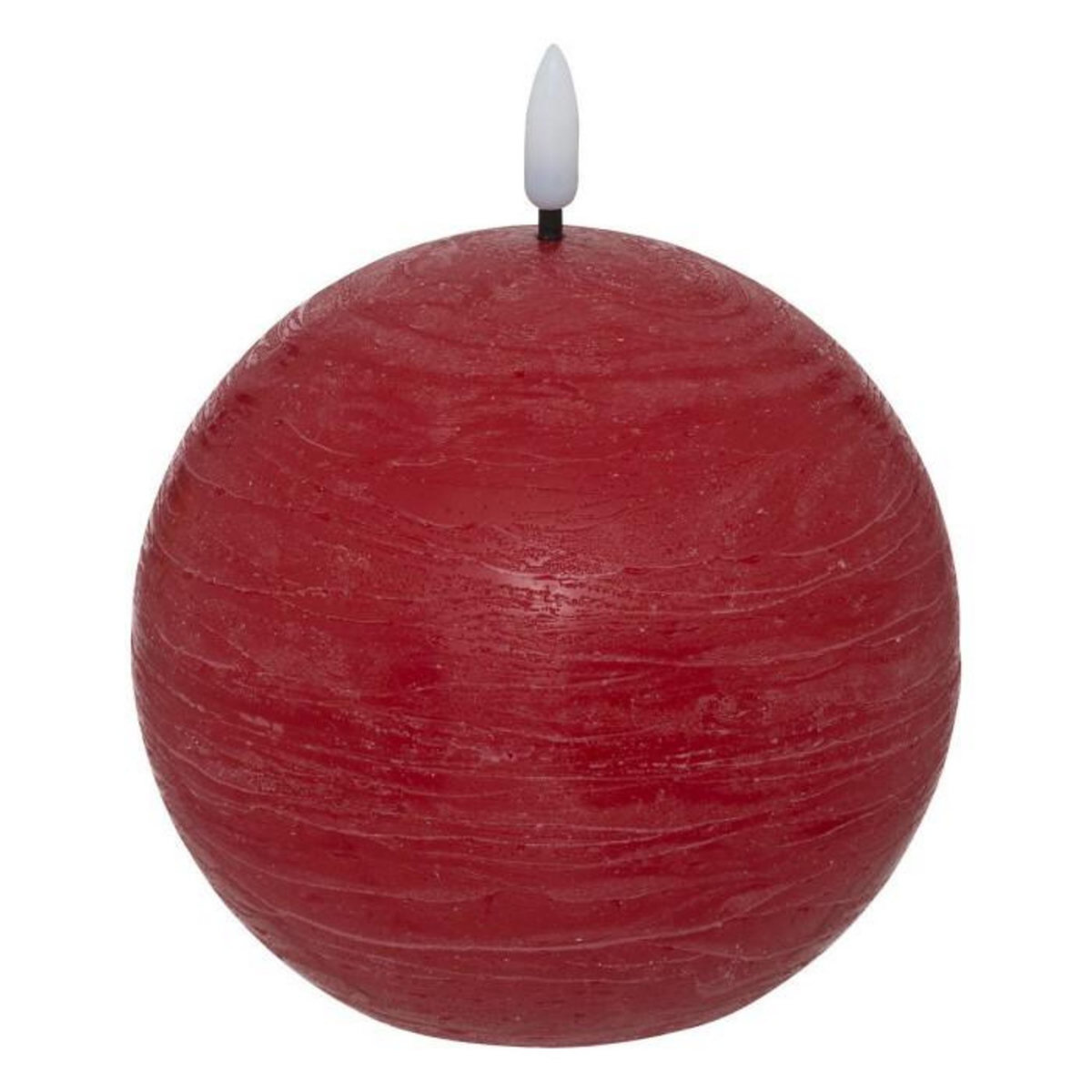 ATMOSPHERA Bougie Boule à LED  Molia  8cm Rouge