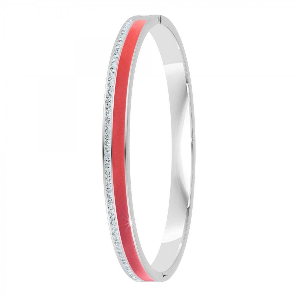 SC CRYSTAL Bracelet en Résine colorée ayant un aspect proche de l'Email orné de Cristaux scintillants par SC Crystal