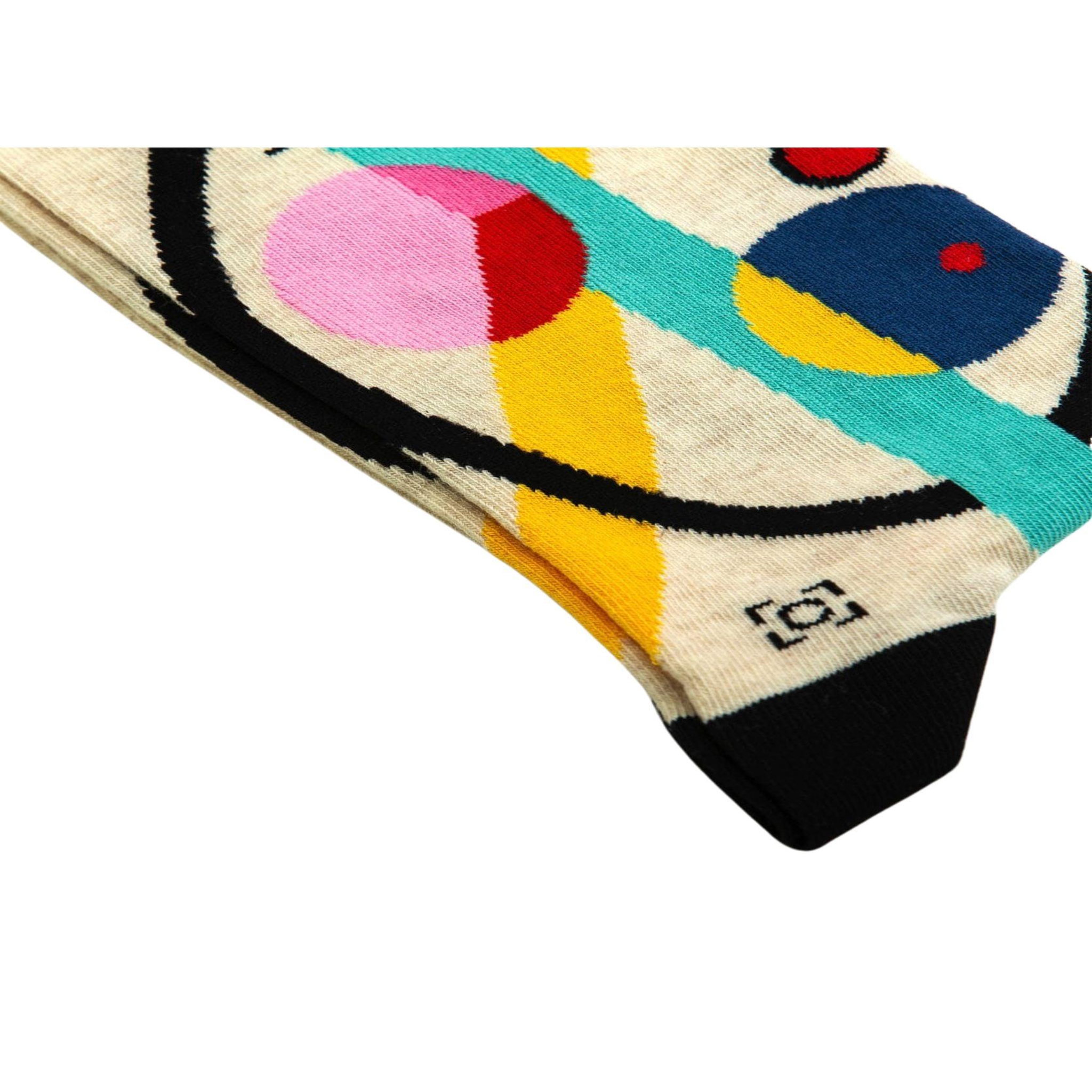 Voir la diapositive 3 : SOCK AFFAIRS Chaussettes cercles dans un cercle, kandinsky