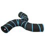 Voir la diapositive 3 : VIDAXL Tunnel pour chats a 3 voies Noir et bleu 25 cm Polyester