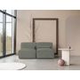 Voir la diapositive 4 : BEST MOBILIER Felix - canapé modulable 2 places en tissu texturé