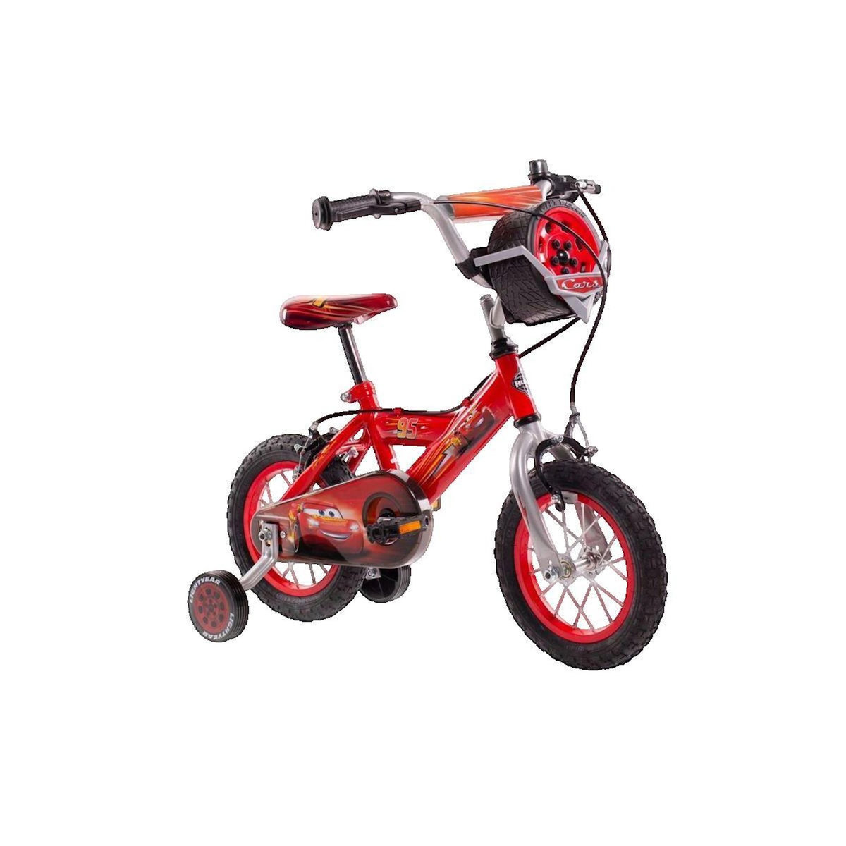 HABA FRANCE Vélo Disney Cars Huffy Rouge 12 pouces avec stabilisateurs amovibles