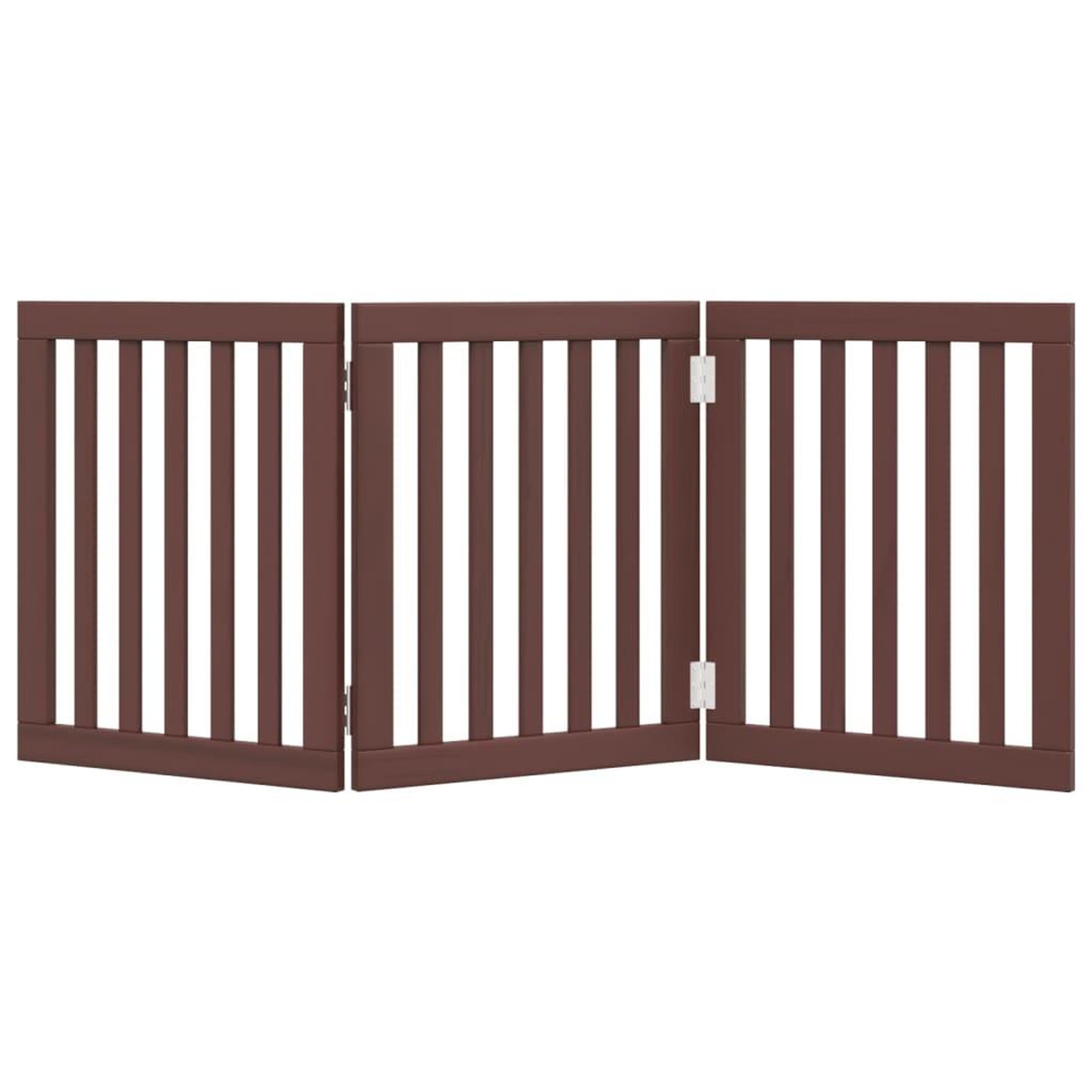 Voir la diapositive 4 : VIDAXL Barriere pour chien pliable 3 panneaux 150 cm bois de peuplier